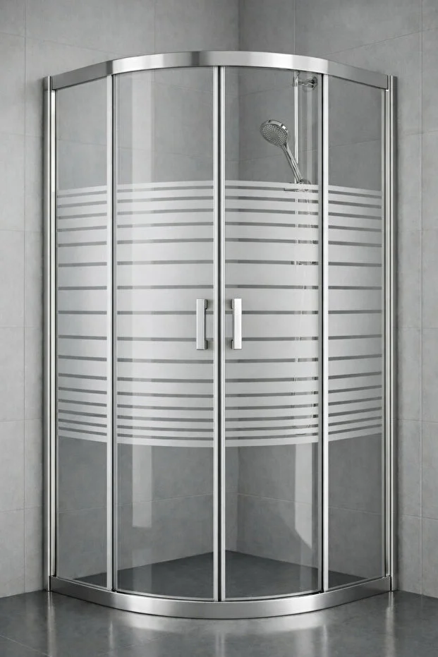 Duşakabin Oval 5mm Çizgili 190 Cm